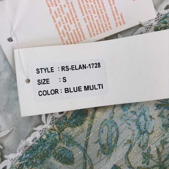 New Rococo Sand Elan midi Dress Teal size S - Picture 6 of 15